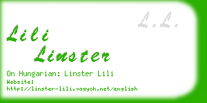 lili linster business card
